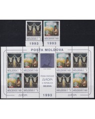 F-EX40429 MOLDOVA MOLDAVIA MNH 1993 EUROPA ART PAINTING GRESCU VIERU.