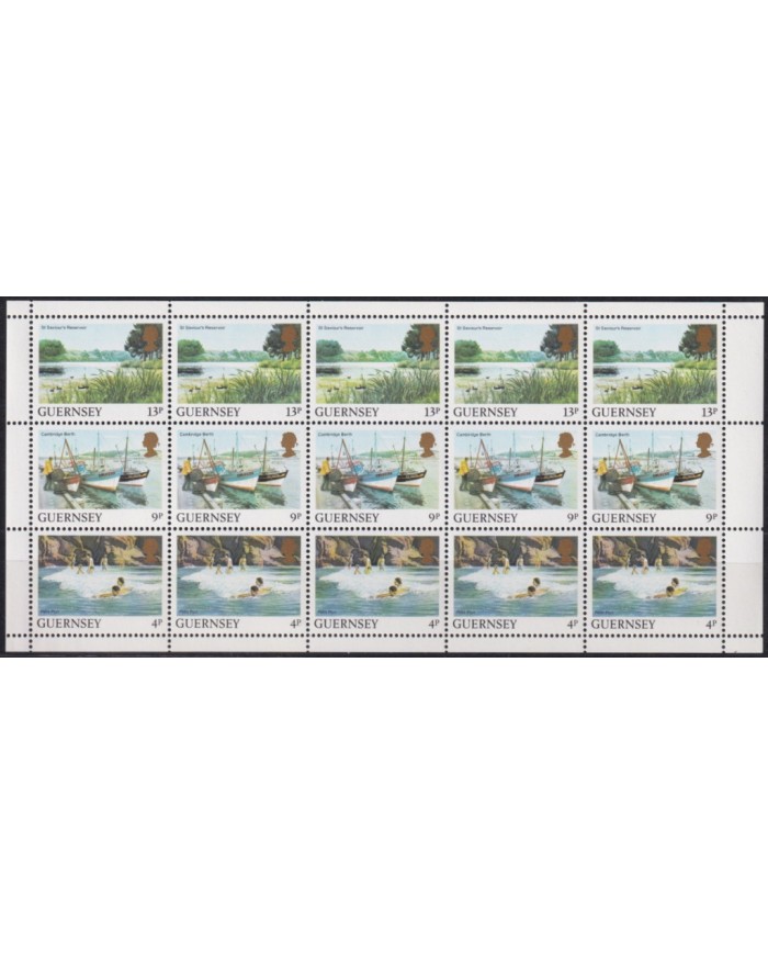 F-EX40457 GUERNSEY ENGLAND UK MNH 1988 LANDSCAPE PETIT PORT CAMBRIDGE BERTH ST SAVIOUR.