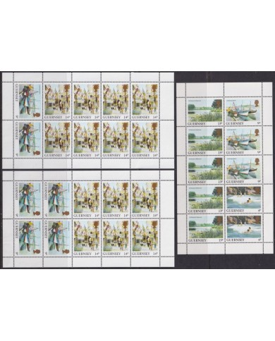 F-EX40458 GUERNSEY ENGLAND UK MNH 1988-89 LANDSCAPE BELVOIR-HERM ST PETER PORT.