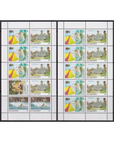 F-EX40461 GUERNSEY ENGLAND UK MNH 1988 LANDSCAPE SAILING HAVELET SARK PETIT PORT.