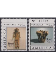 F-EX40661 VENEZUELA 1989 MNH UPAEP ARCHEOLOGY ARQUEOLOGIA POTTERY.