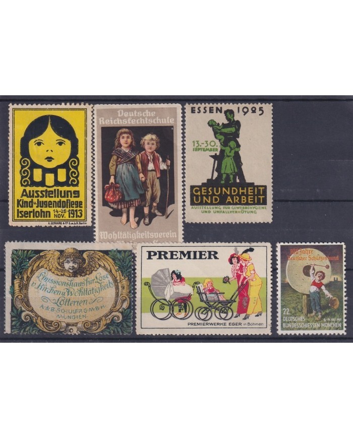 F-EX15729 GERMANY DEUTSCHLAND CINDERELLA LOT. CHILD, CHILDREN, BOYS.