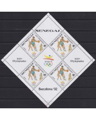 F-EX30280 SENEGAL MNH 1989 OLYMPIC GAMES BARCELONA LIMITED EDITION SPECIAL SHEET.