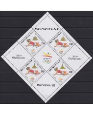 F-EX30280 SENEGAL MNH 1989 OLYMPIC GAMES BARCELONA LIMITED EDITION SPECIAL SHEET.