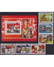 F-EX31020 MADAGASCAR MNH 1987 PERF SHEET ONLY 18.000 BARCELONA OLYMPIC ATHLETISM.