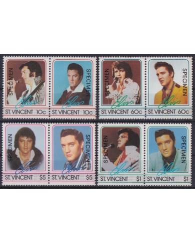 F-EX41179 ST VINCENT 1985 MNH ELVIS PRESLEY ROCK MUSIC SPECIMEN.