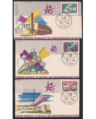F-EX41198 BELGIUM FDC 1958 WORLD FAIR BRUXELLES PAVILION EXHIBITION.