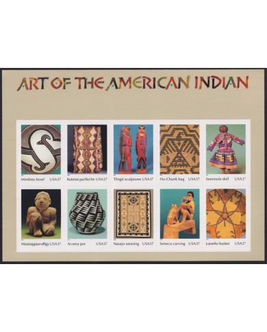 F-EX41306 US USA MNH 2004 ART OF AMERICAN INDIAN TEXTIL TAPESTRY POTTERY