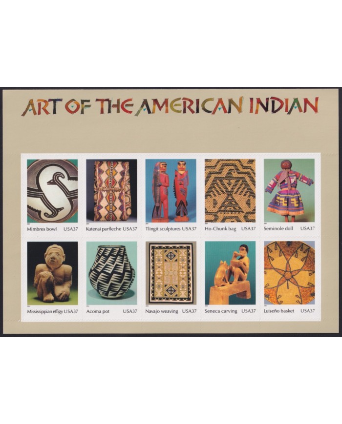 F-EX41306 US USA MNH 2004 ART OF AMERICAN INDIAN TEXTIL TAPESTRY POTTERY