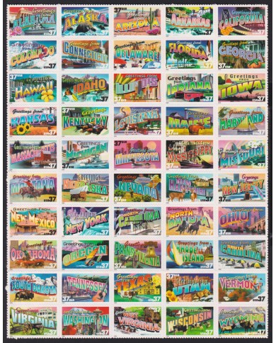 F-EX41309 US USA MNH 2002 ADVERTISING GREETING FROM STATES.