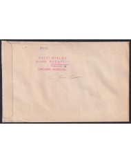 F-EX41274 HUNGARY 1959 FDC COVER TO SPAIN BIRD AVES PAJAROS.