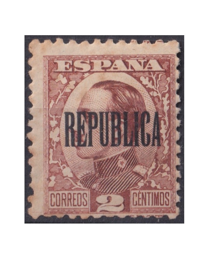 F-EX41422 ESPAÑA SPAIN 1931 2c “REPUBLICA” CALCADO AL REVERSO.