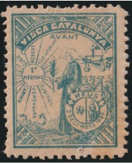 Z249 ESPAÑA SPAIN BARCELONA 1899 REUS VIÑETA NACIONALISTA CATALANISTA.