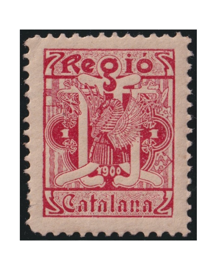 Z253 ESPAÑA SPAIN BARCELONA 1900 REGIO VIÑETA NACIONALISTA CATALANISTA.