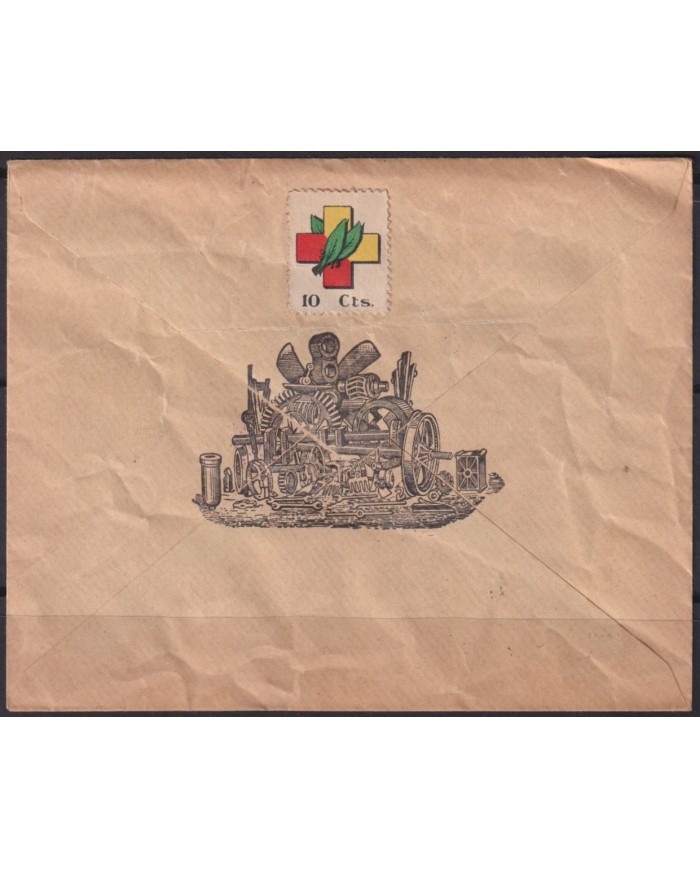 F-EX40600 ESPAÑA SPAIN 1939 BILBAO CENSORSHIP CENSURA MILITAR.
