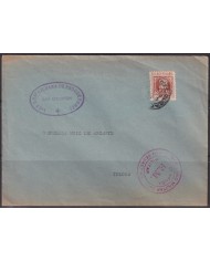 F-EX40601 ESPAÑA SPAIN 1938 SAN SEBASTIAN EM CENSORSHIP CENSURA MILITAR.