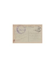 F-EX15918 FRANCE WWI 1917 MILITAR SERVICE POSTAL COTE DÂ´AZUR 22 SECCION.