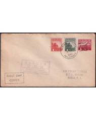Z137 PHILIPPINES 1943 JAPAN OCCUPATION FDC POLICE CENSORSHIP COVER.