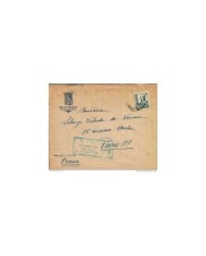 F-EX315 SPAIN ESPAÑA PENSION SCHRECK LAS PALMAS CANARIAS CENSORSHIP 1939 ITALY