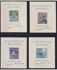 F-EX40487 ESPAÑA SPAIN 1961 MNH III CENT VELAZQUEZ ART PAINTING.