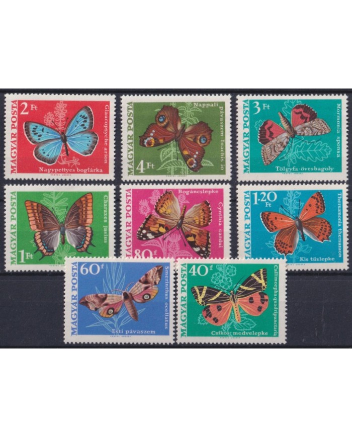 F-EX41434 HUNGARY 1969 MNH BUTTERFLIES MARIPOSAS PAPILLON INSECTS ENTOMOLOGY.
