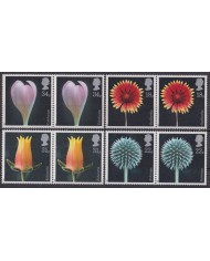 F-EX41752 UK ENGLAND UNITED KINGDOM MNH 1987 PAIR FLORES FLOWERS.