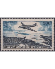 F-EX41650 SAINT PIERRE ET MIQUELON MLH 1956 AIRPLANE AVION.