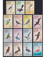 F-EX40510 TURKS & CAICOS MNH 1973 BIRD AVES PAJAROS PELICAN FLAMINGO NODDY HERON.