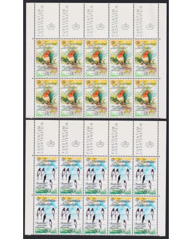 F-EX40629 LIECHTENSTEIN MNH 1986 BIRD AVES PAJAROS BLOCK 10.
