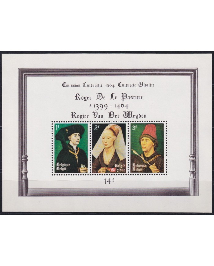 F-EX40636 BELGIUM BELGIQUE MNH 1964 ART PAINTING ROGIER VAN DER WEYDEN.