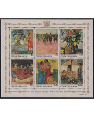 F-EX40486 COOK IS MNH 1967 ART PAINTING PAUL GAUGUIN POLYNESIA WOMAN.