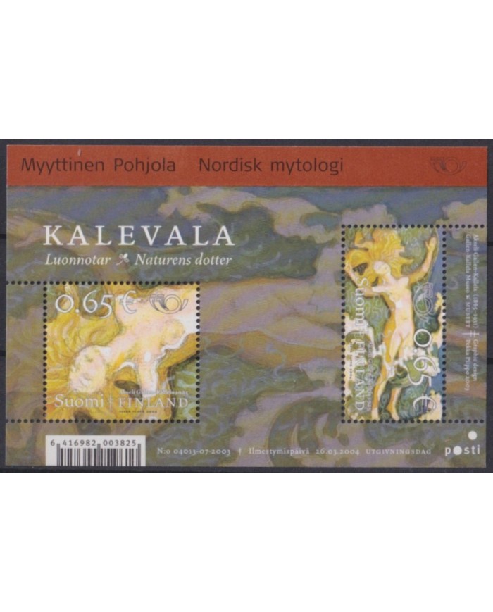 F-EX41785 FINLAND SOUMI MNH 2004 ART PAINTING ART NOVEAU AKSELI GALLEN KALLELA.