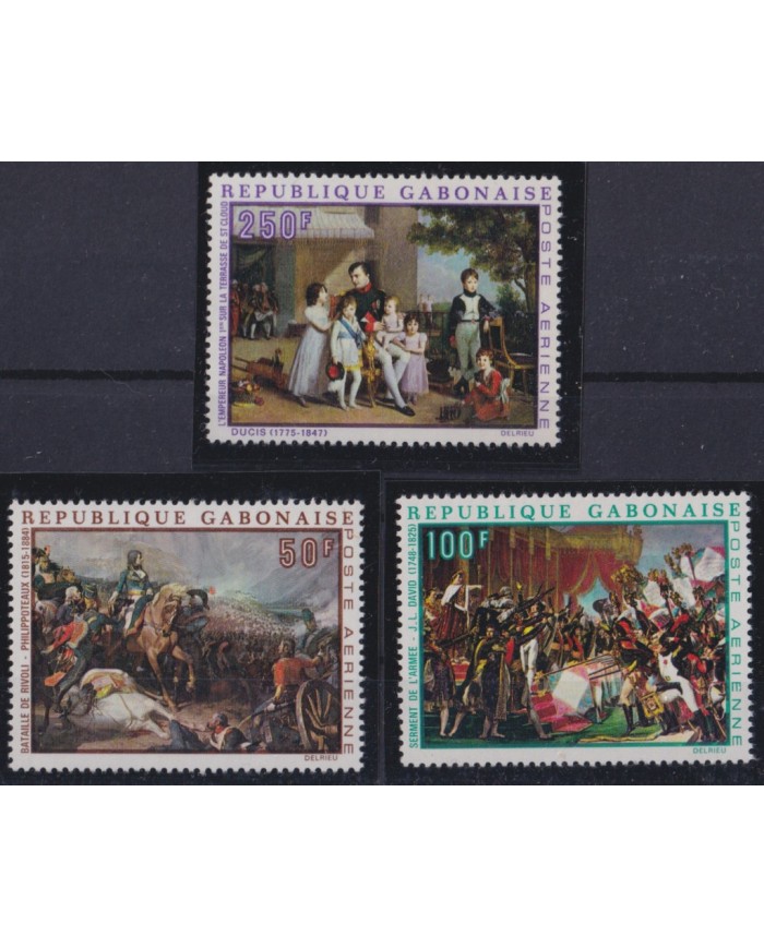 F-EX41522 GABON MNH 1969 FRANCE NAPOLEON BONAPARTE ART PAINTING DAVID DUCIS PHILIPPOTEAUX.