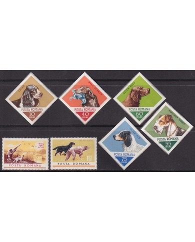 F-EX41776 RUMANIA MNH 1965 FAUNA DOG PERROS.