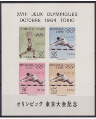F-EX41661 HAITI MNH 1964 TOKIO OLYMPIC GAMES ATHLETISM.