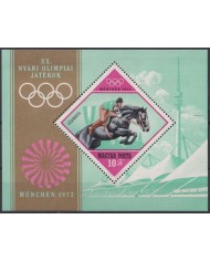 F-EX41718 HUNGARY MNH 1972 MUNICH OLYMPIC GAMES EQUESTRIAN.