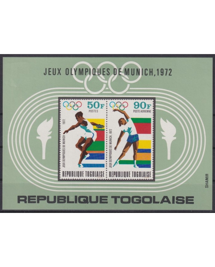F-EX41757 TOGO MNH 1972 MUNICH OLYMPIC GAMES ATHLETISM GYMNASTICS.