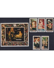 F-EX40488 COOK IS MNH 1972 CHRISTMAS NAVIDAD ART PAINTING CORREGGIO.