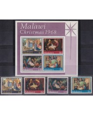 F-EX40484 MALAWI MNH 1968 CHRISTMAS NAVIDAD ART PAINTING MURILLO PITTONE RENI.