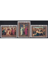 F-EX41540 NIGER MNH 1973 CHRISTMAS EASTERN NAVIDAD ART PAINTING BELLINI VAN DER GOES.