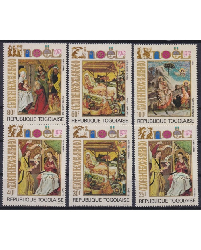 F-EX41533 TOGO MNH 1972 CHRISTMAS NAVIDAD ART PAINTING GIOTTO MASTER OF PRAGUE.