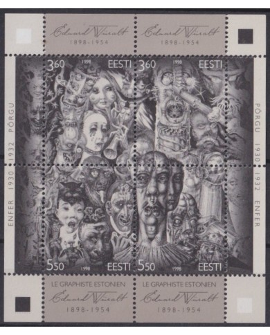 F-EX41596 ESTONIA EESTI MNH 1998 ART GRAPHIC EDUARD WURALT.