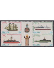 F-EX41749 ITALY MNH 1980 HISTORIC SHIP BARCOS U-BOOT SUBMARINE.