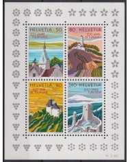 F-EX41667 SWITZERLAND SUISSE MNH 1987 200th ANNIV TOURIM ARCHITECTURE BUILDING.