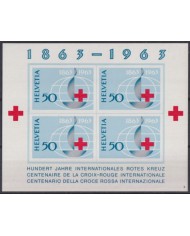 F-EX41666 SWITZERLAND SUISSE MNH 1963 CENTENARY OF RED CROSS.