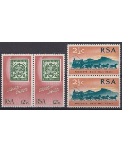 F-EX41567 SOUTH AFRICA MNH 1969 CENTENARY OF STAMPS.
