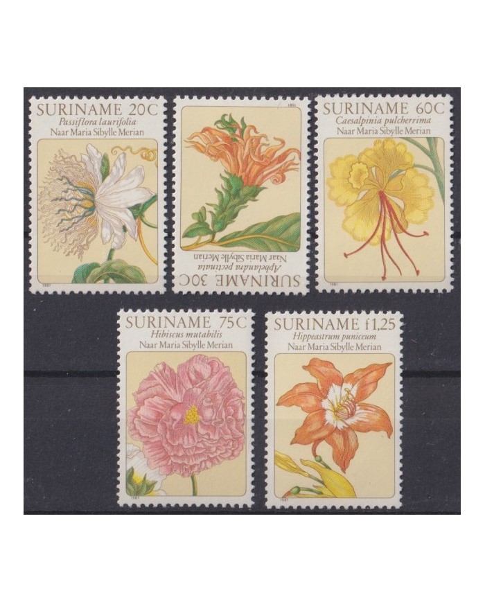 F-EX42044 SURINAME MNH 1981 FLOWER FLORES.