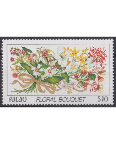 F-EX42175 PALAU MNH 1988 FLOWER FLORES FLORAL BOUQUET.