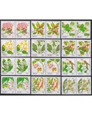 F-EX41825 PALAU MNH 1987 FLOWER FLORES PAIR.