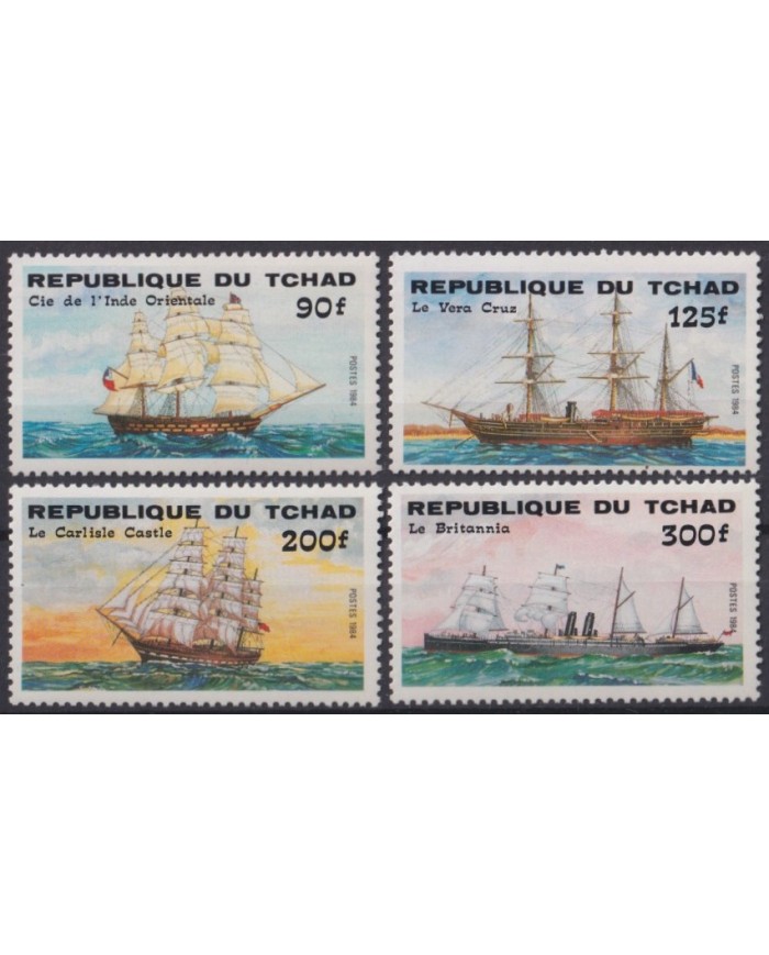 F-EX42013 CHAD TCHAD MNH 1984 CLASSIC SHIP BARCOS.